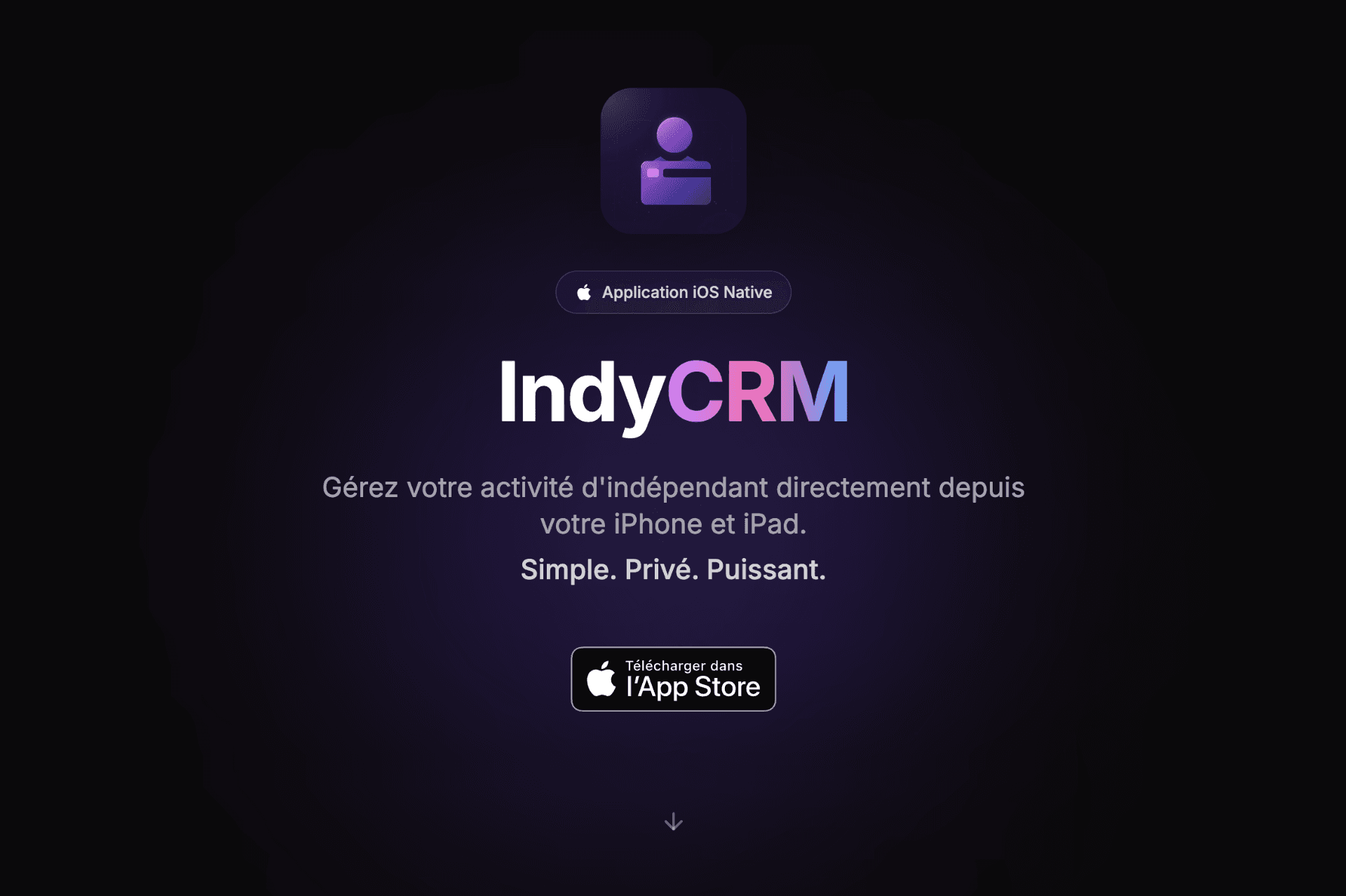 IndyCRM — Site web officiel, landing page